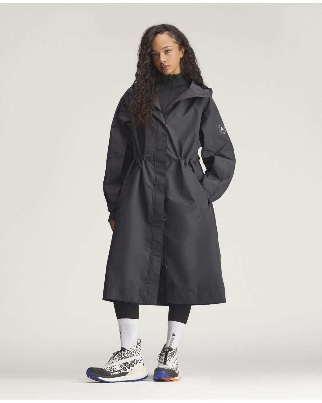 Stella McCartney Blue Truecasuals Long Padded Parka Coat