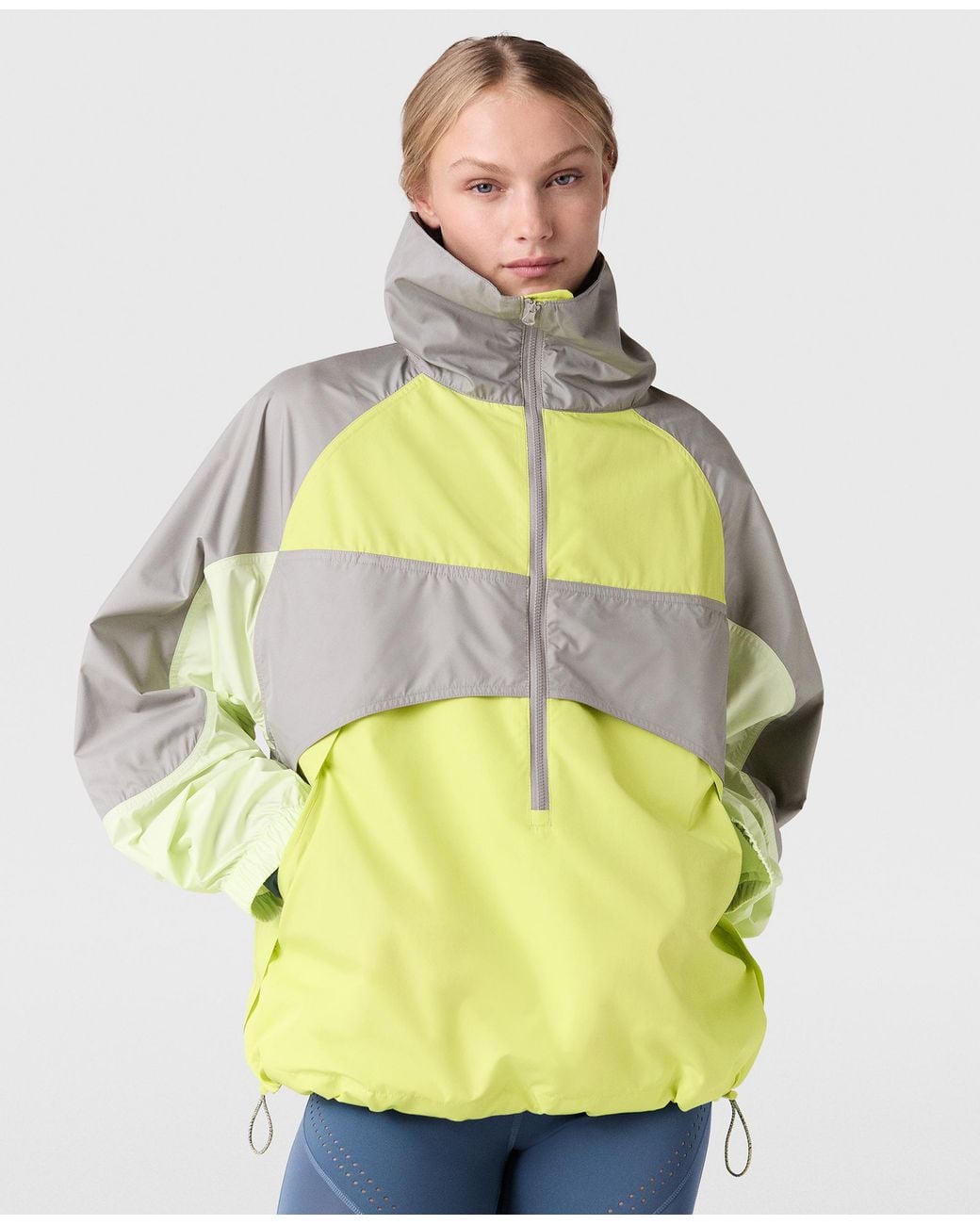 Stella McCartney Green Truenature Half-Zip Jacket