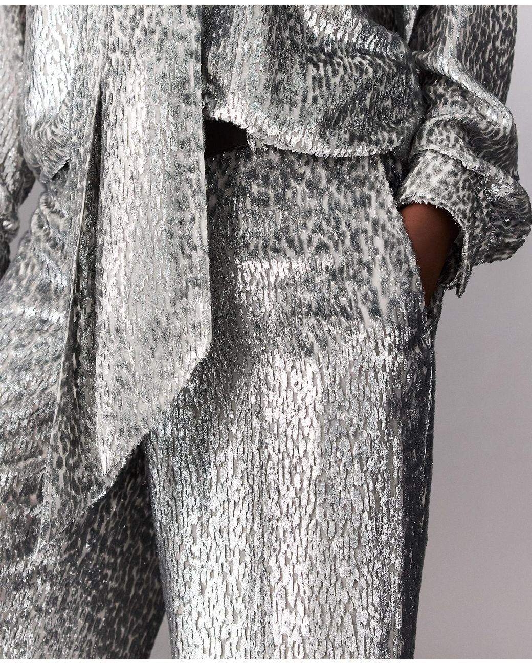 Stella McCartney Gray Fil Coupe Trousers