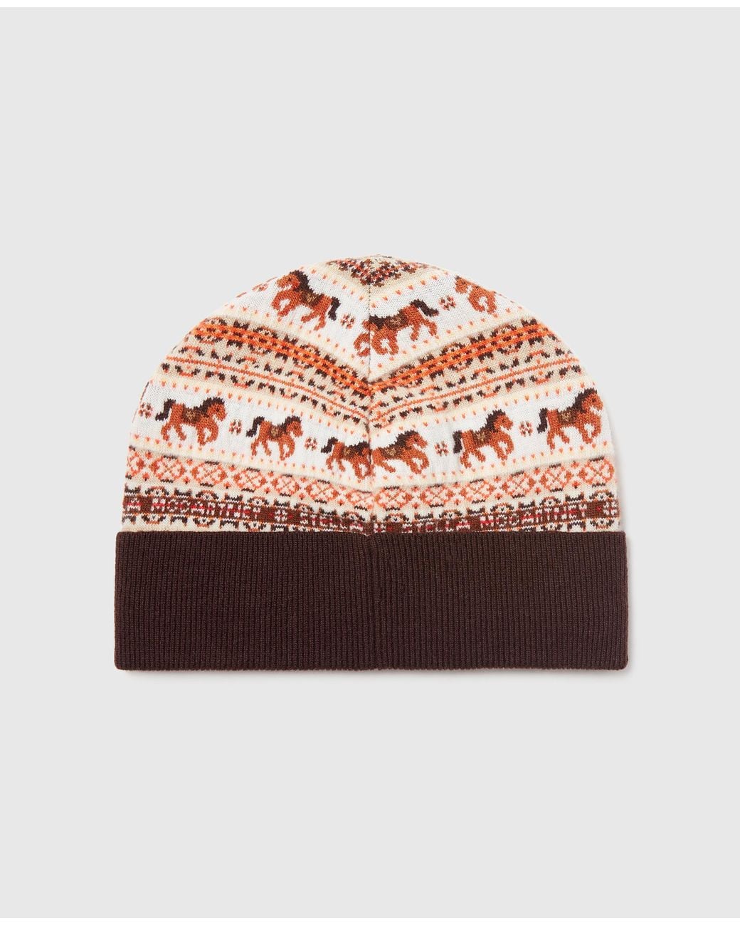 Stella McCartney Pink Fair Isle Wool Beanie
