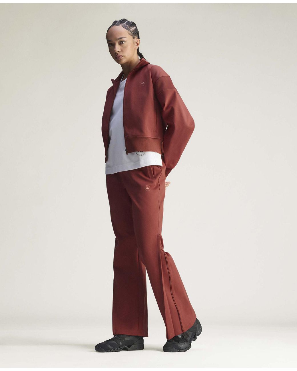 Stella McCartney Red Logo Woven Trackpants