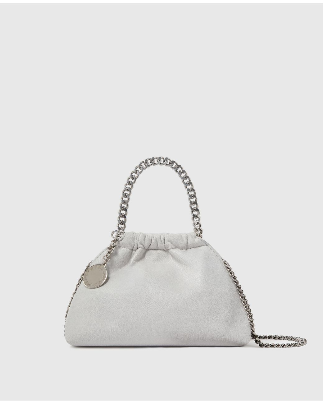 Stella McCartney White Falabella Mini Drawstring Bag With Airlite Chain