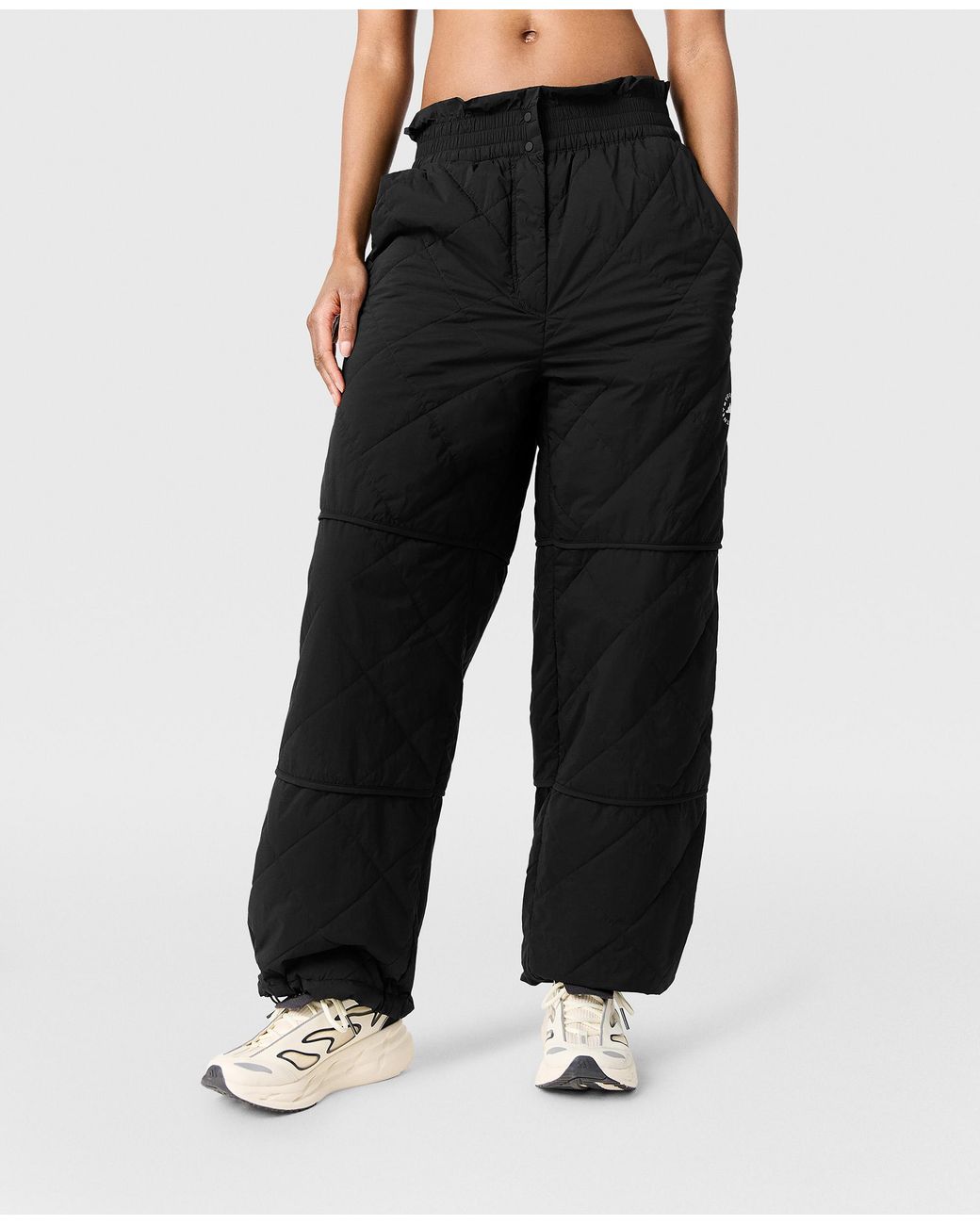 Stella McCartney Blue Logo Quilted Track Pant