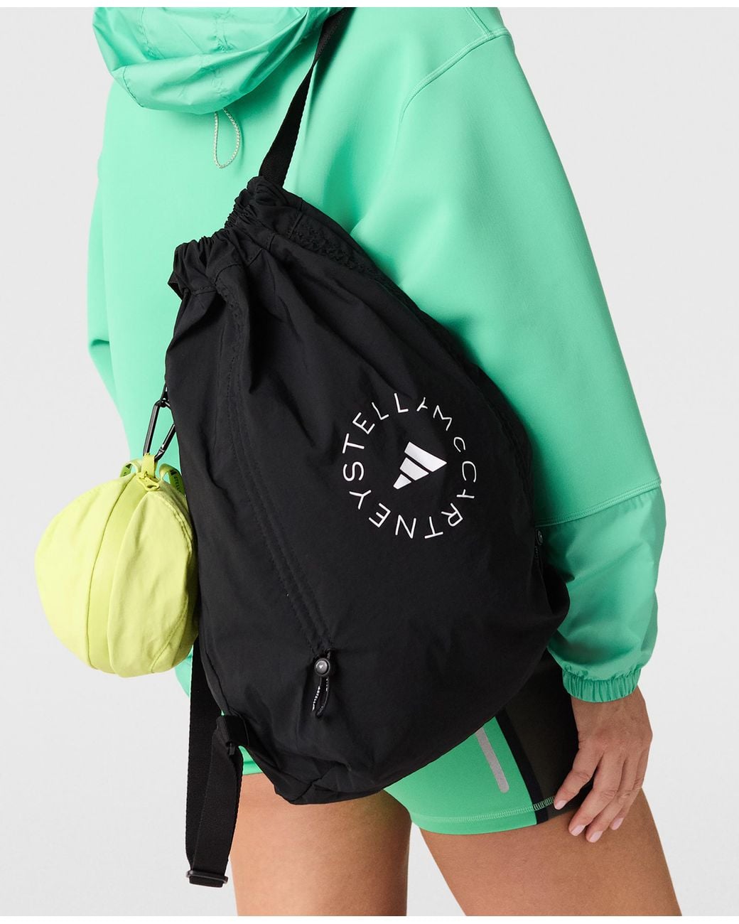 Stella McCartney Blue Logo Gym Sack