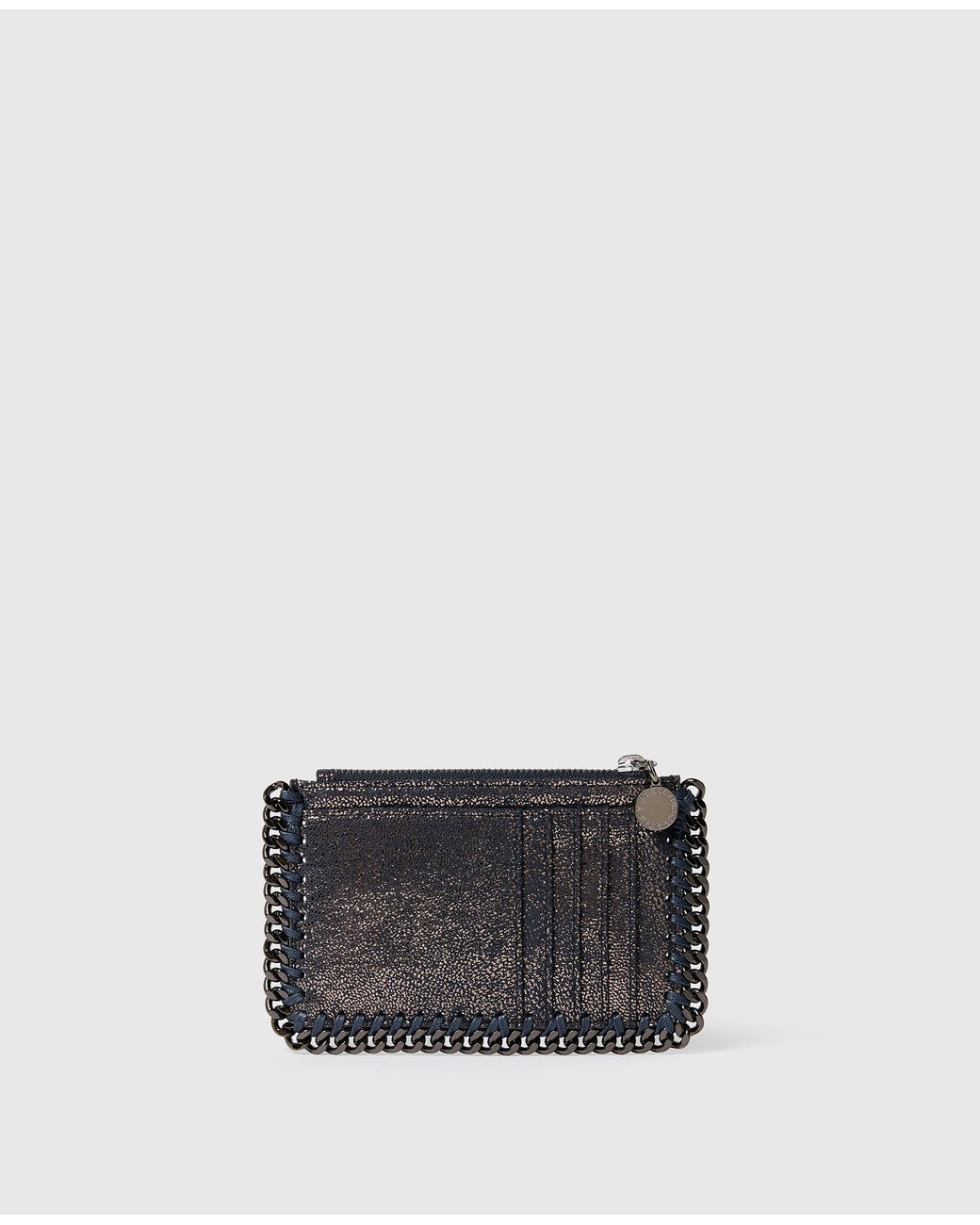 Stella McCartney White Falabella Zipper Cardholder