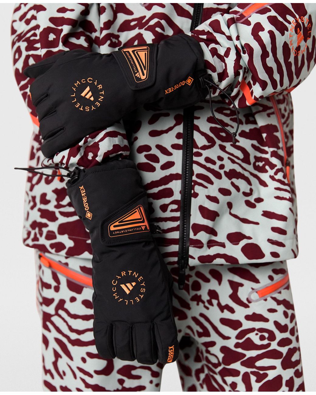 Stella McCartney Black Logo Terrex Gloves