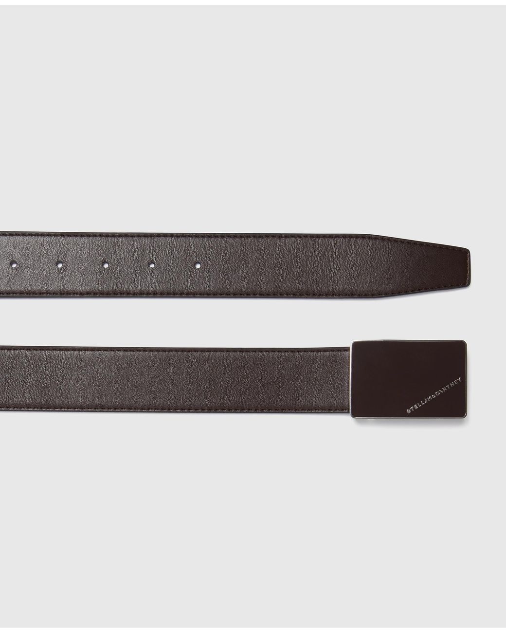 Stella McCartney Brown Reversible Snake Double-Faced Belt