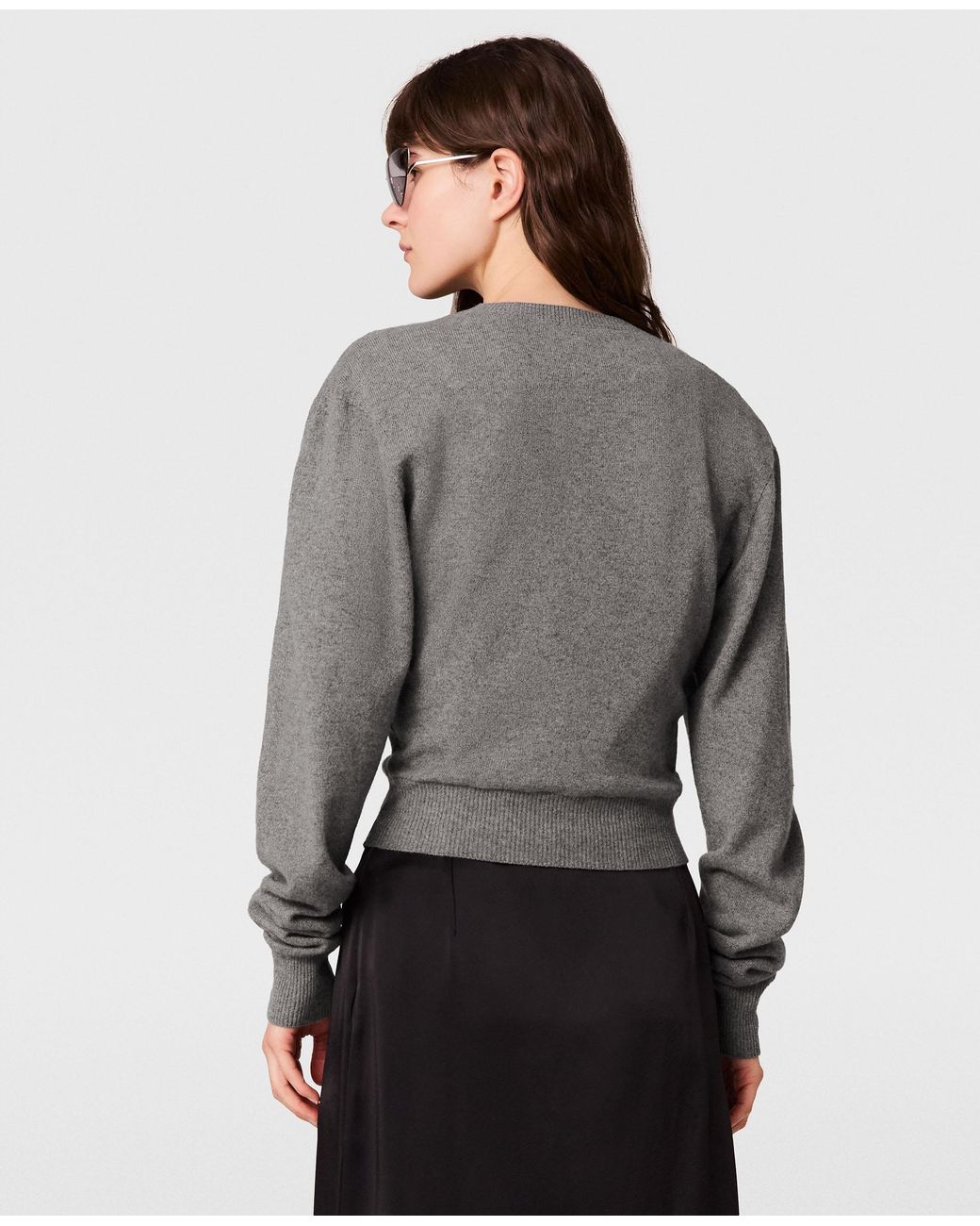 Stella McCartney Gray Cashmere Knit Sweater