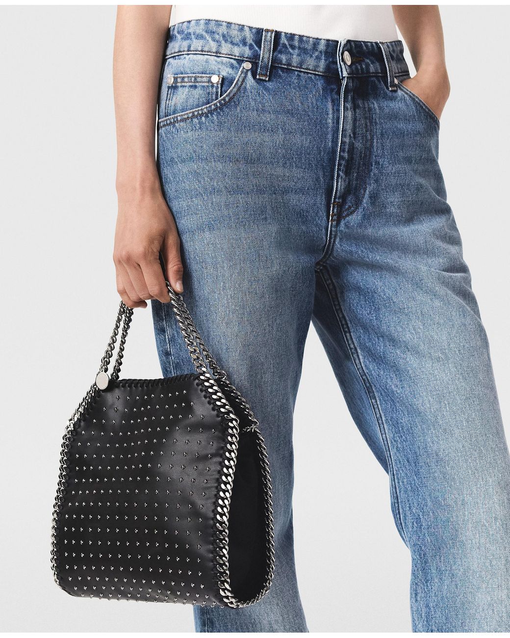 Stella McCartney Blue Faded Straight-leg Mid-rise Denim Jeans