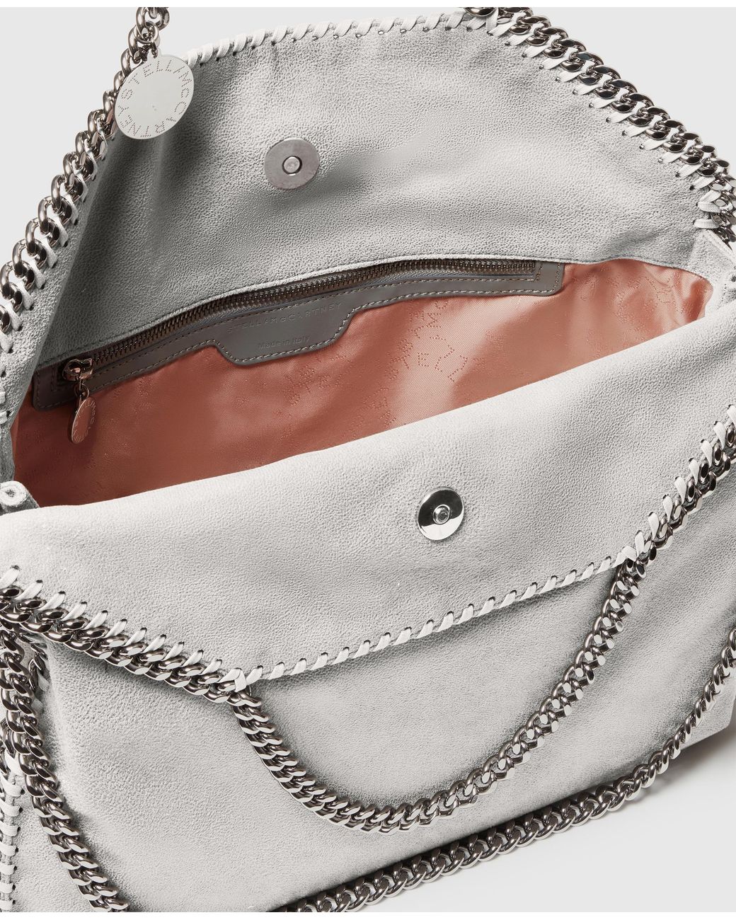 Stella McCartney White Falabella Fold-Over Tote Bag Airlite