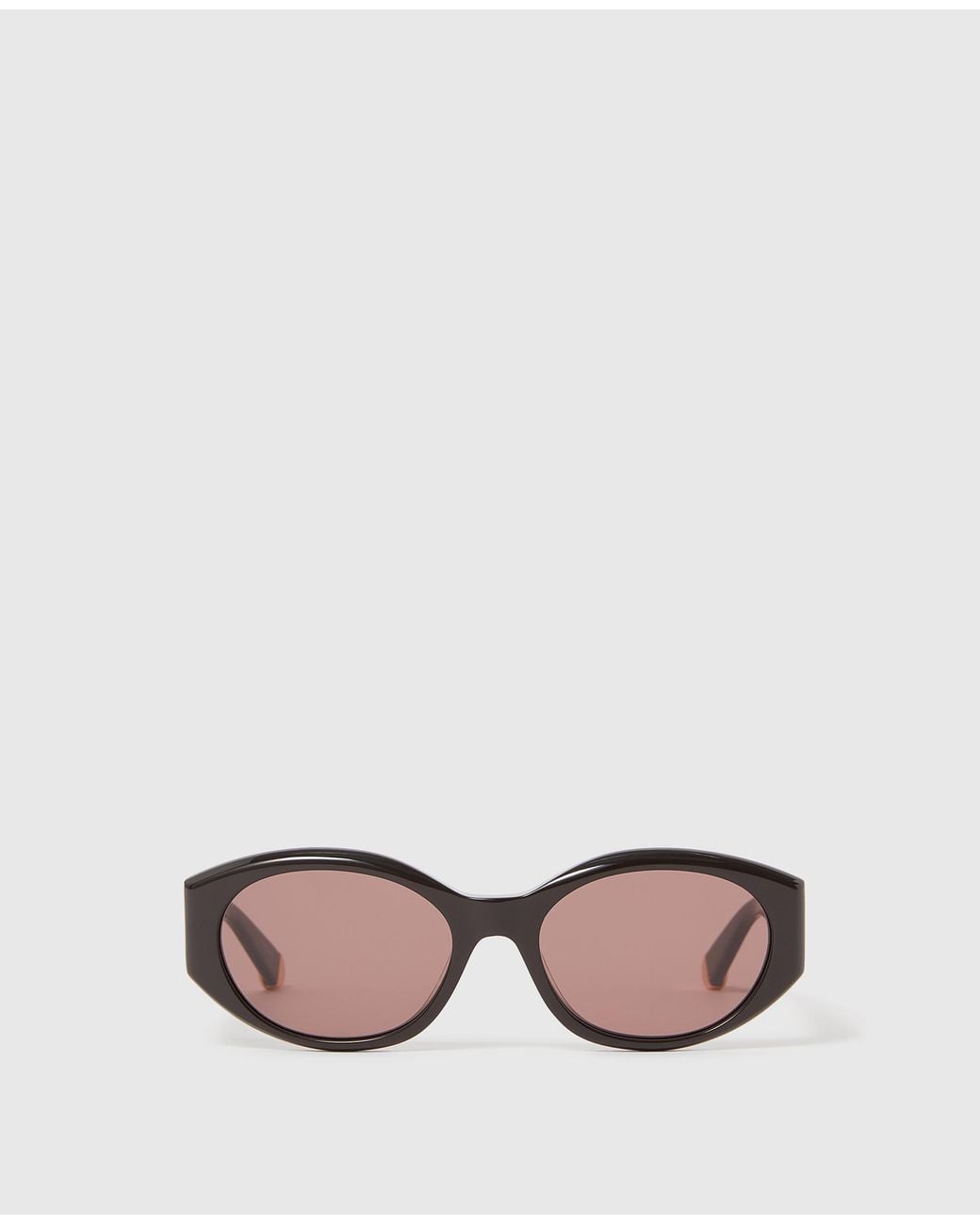 Stella McCartney Pink Logo Oval Sunglasses