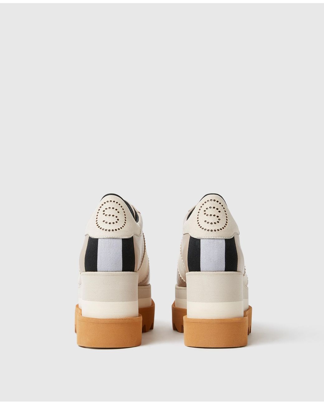 Stella McCartney White Sneak-Elyse Platform Sneakers