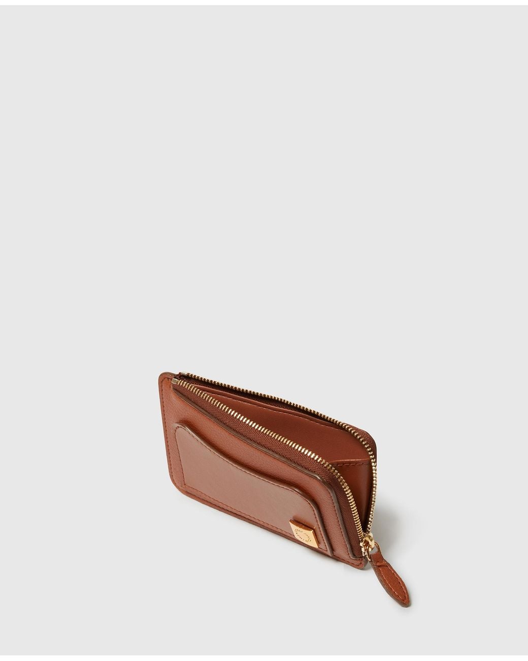 Stella McCartney Brown Ryder Zip Cardholder