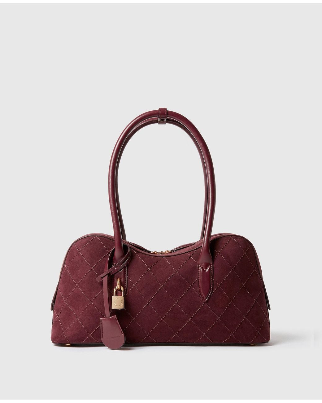 Stella McCartney Purple Ryder Quilted Shoulder Bag