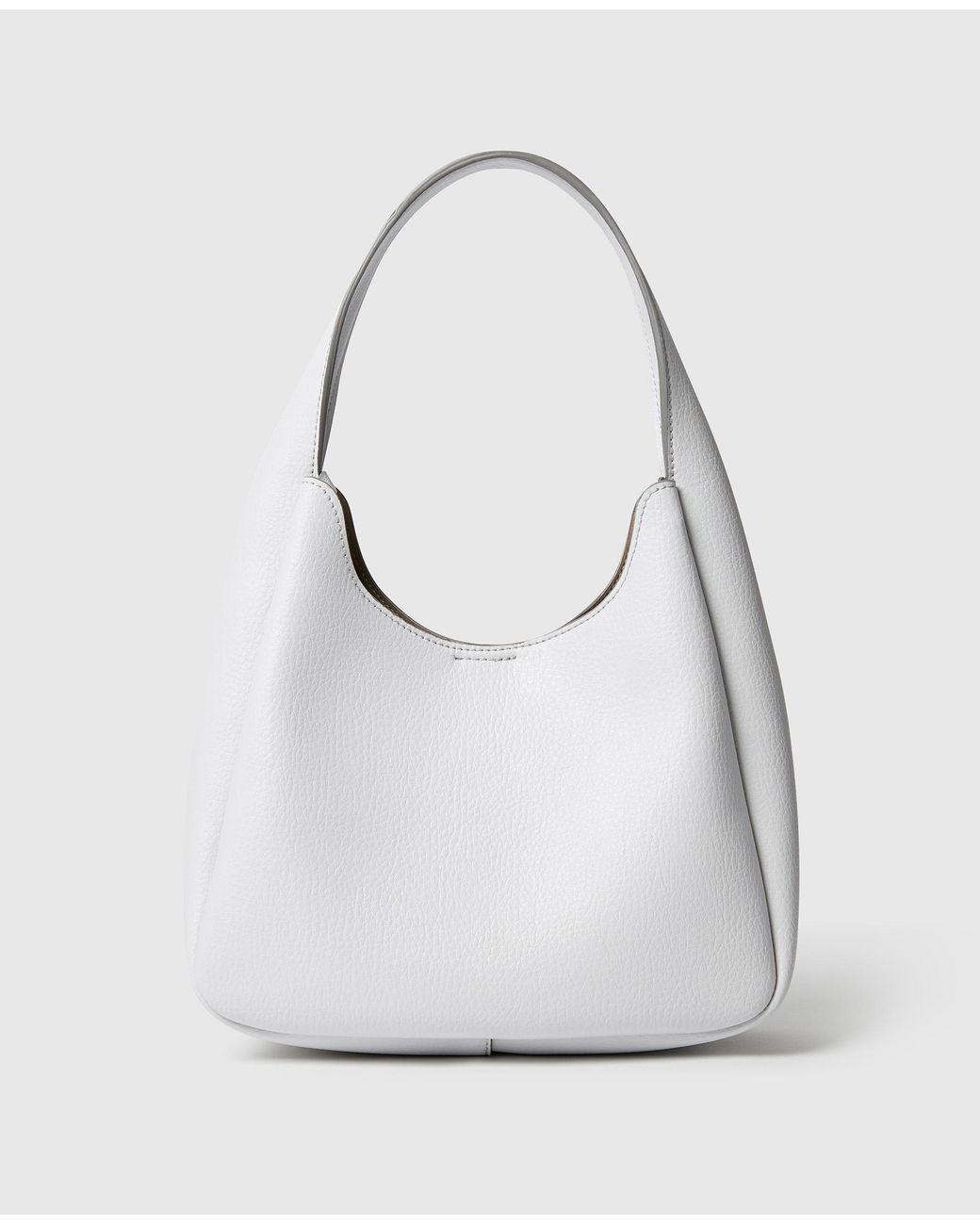 Stella McCartney White Logo Small Hobo Bag