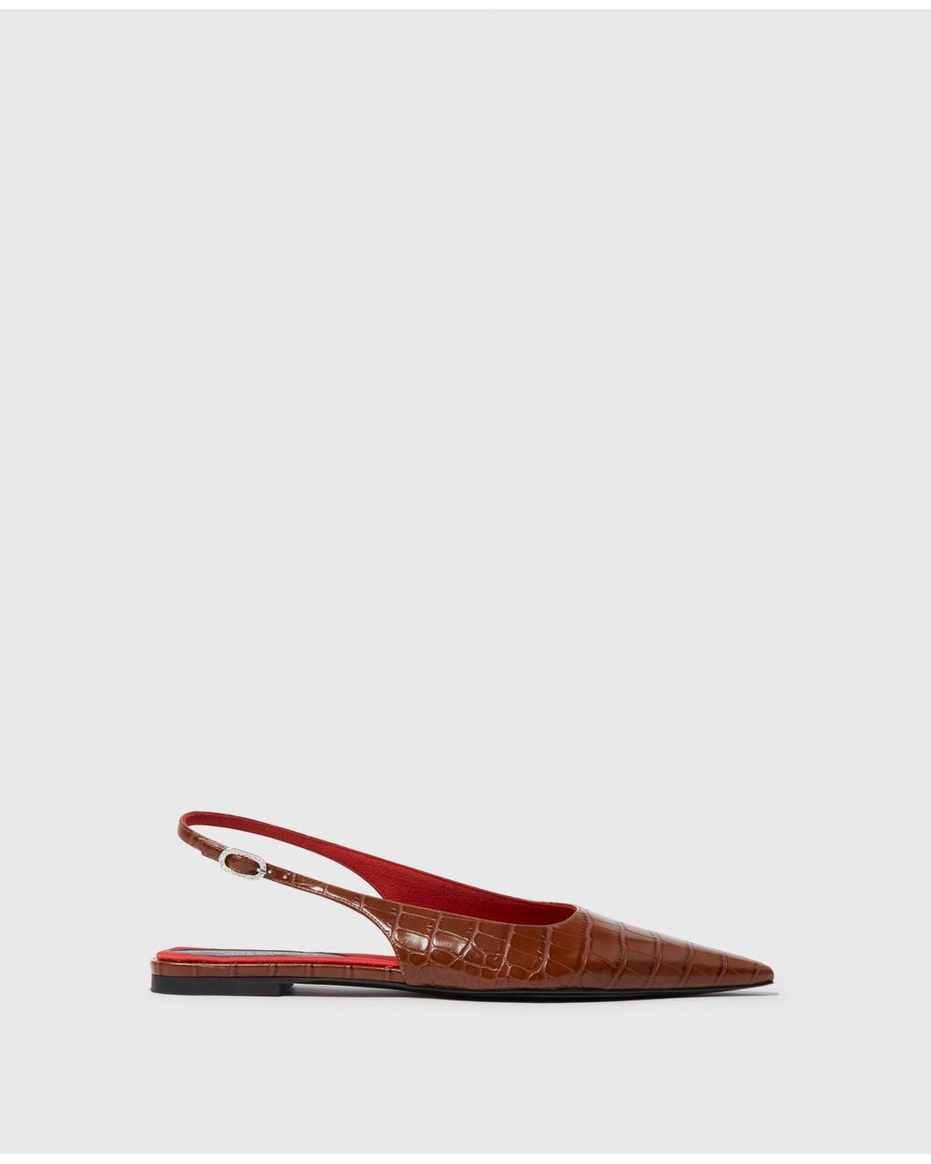 Stella McCartney White Elsa Slingback Flats