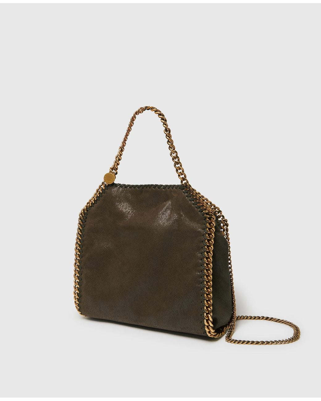 Stella McCartney Brown Falabella Mini Tote Bag