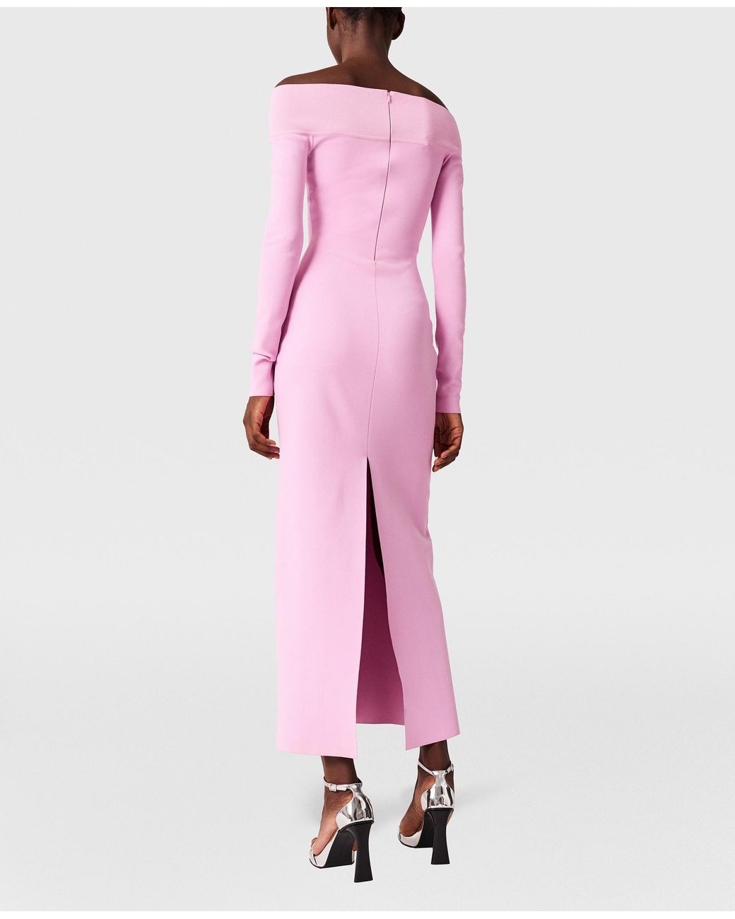 Stella McCartney Pink Compact Knit Long Sleeve Dress