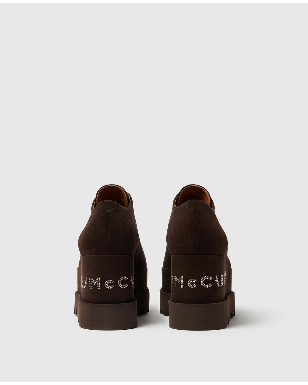 Stella McCartney Brown Logo Elyse Platforms