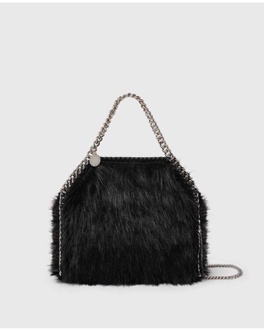 Stella McCartney Black Falabella Mini Tote Bag