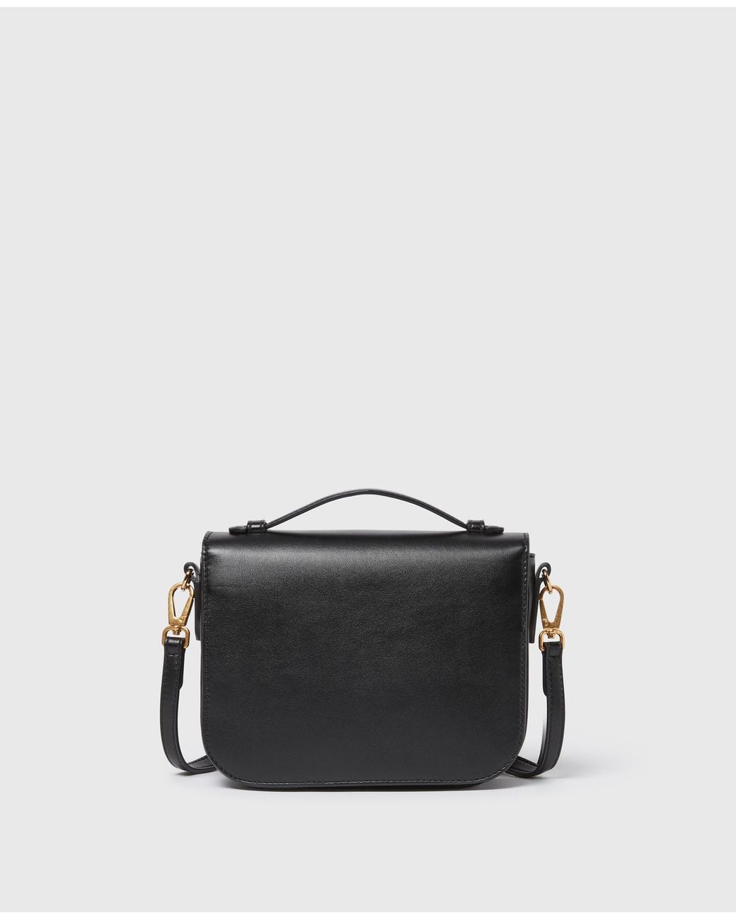 Stella McCartney Black Logo Messenger Crossbody Bag, One Size