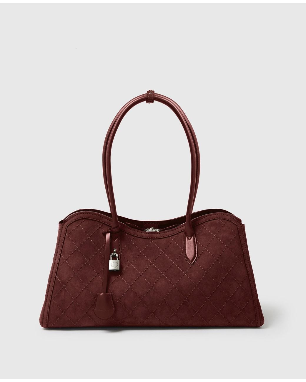 Stella McCartney Purple Ryder Quilted Tote Bag