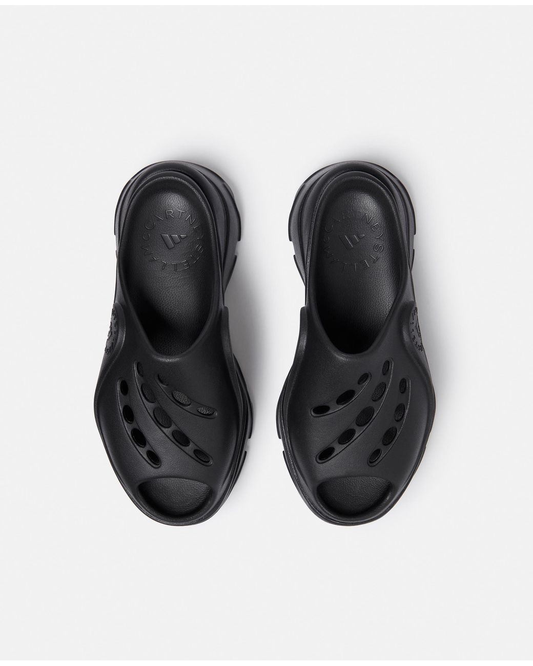 Stella McCartney White Logo Clogs