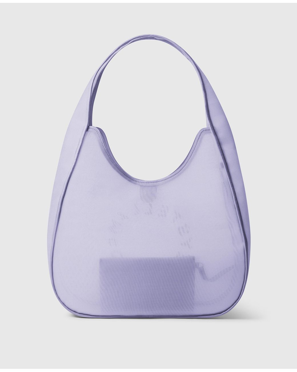 Stella McCartney Purple Logo Mesh Large Hobo Bag