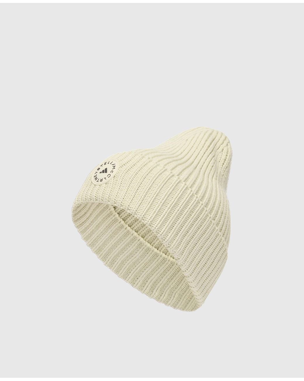 Stella McCartney White Logo Beanie
