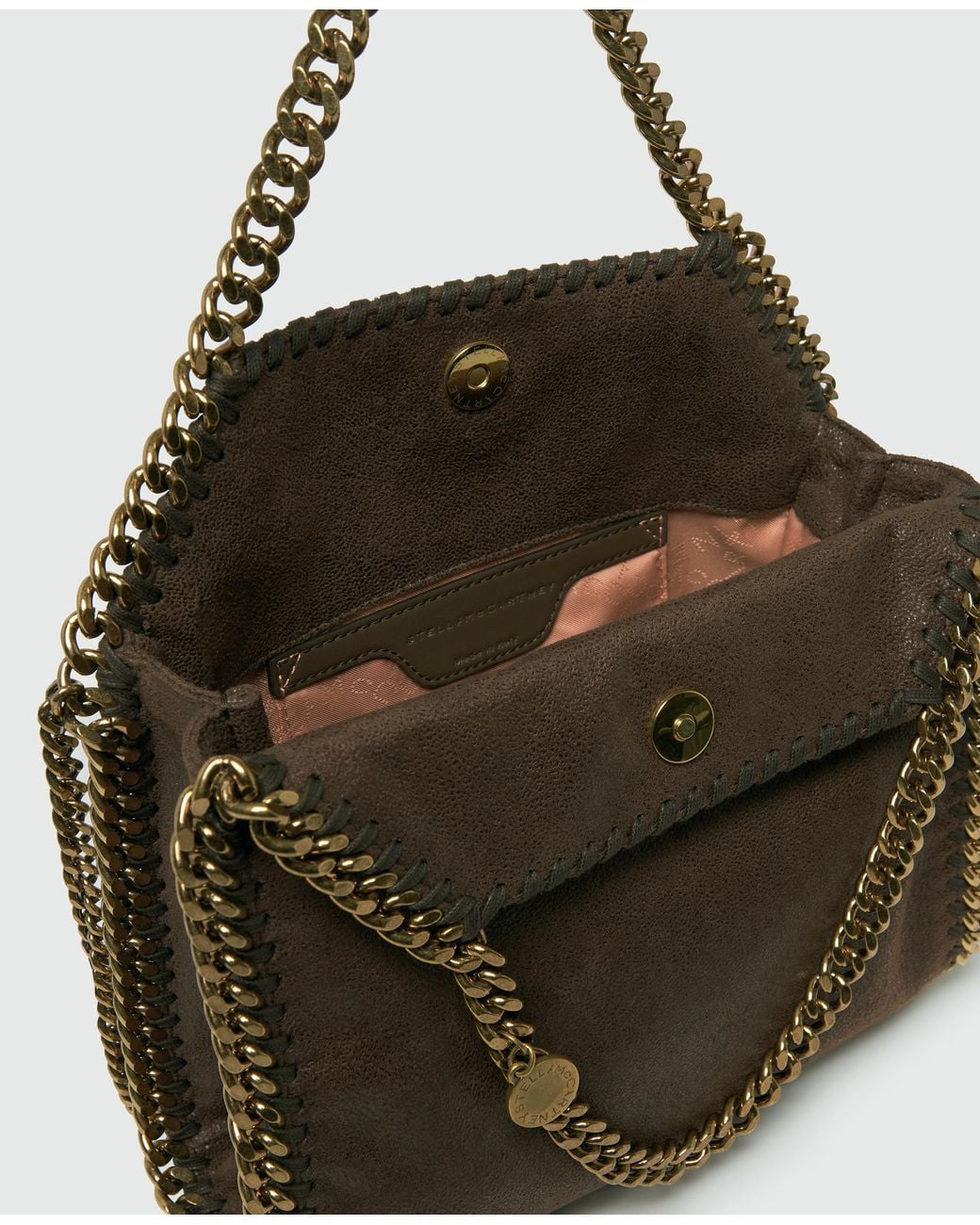 Stella McCartney Brown Falabella Mini Tote Bag