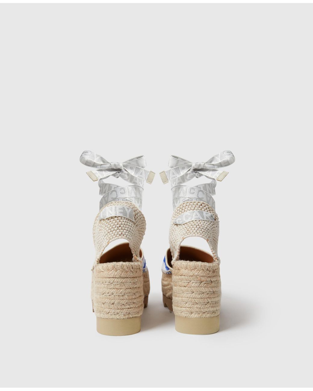 Stella McCartney Natural Espadrilles Gaia À Marguerites Imprimées