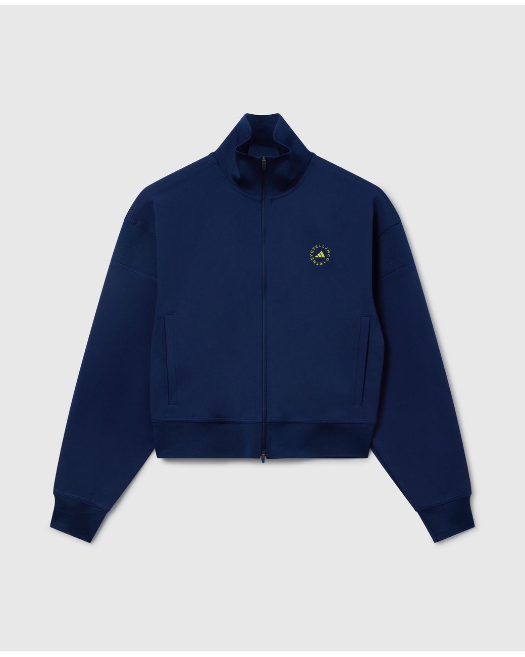 Stella McCartney Blue Logo Knitted Track Jacket