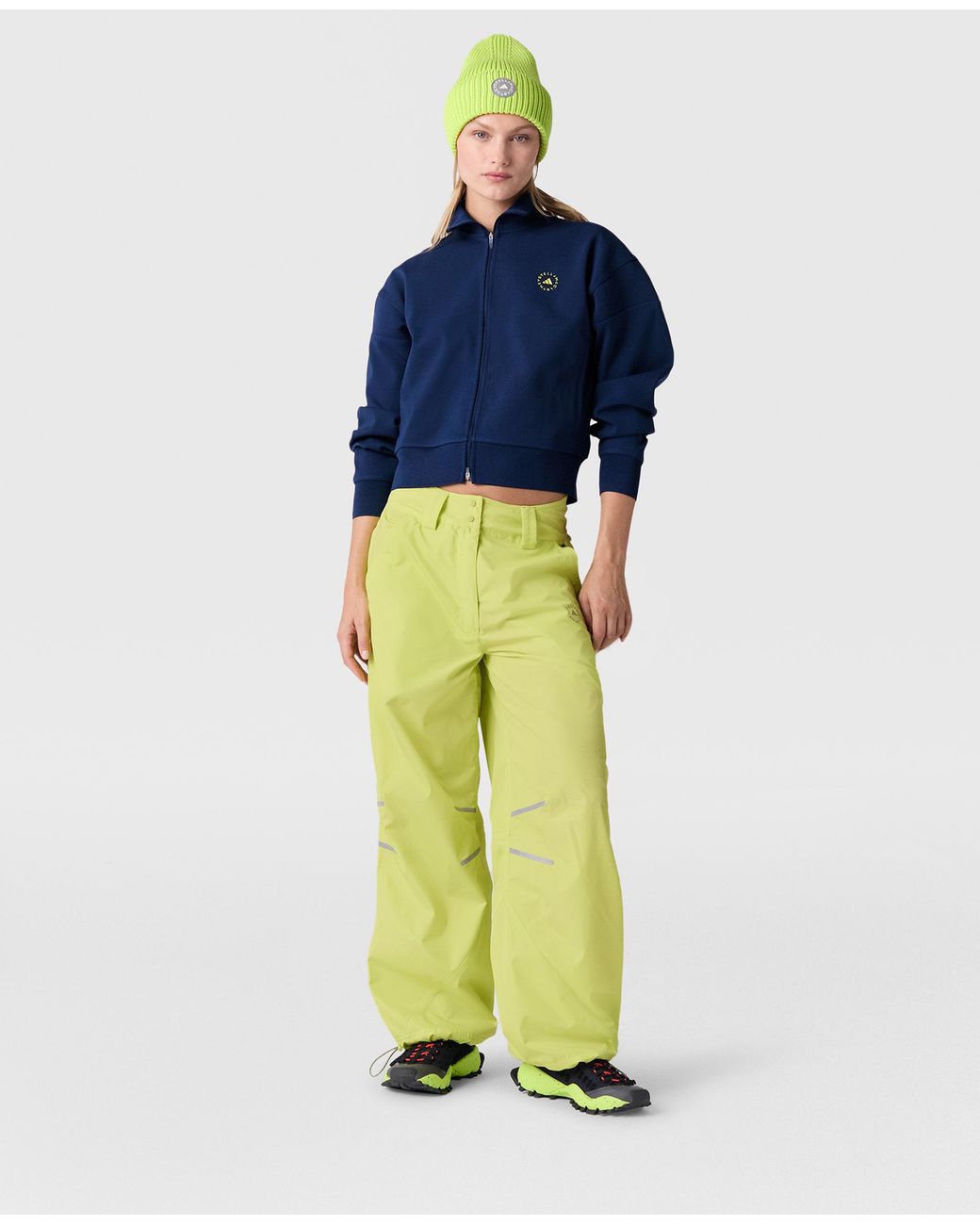 Stella McCartney Blue Logo Knitted Track Jacket