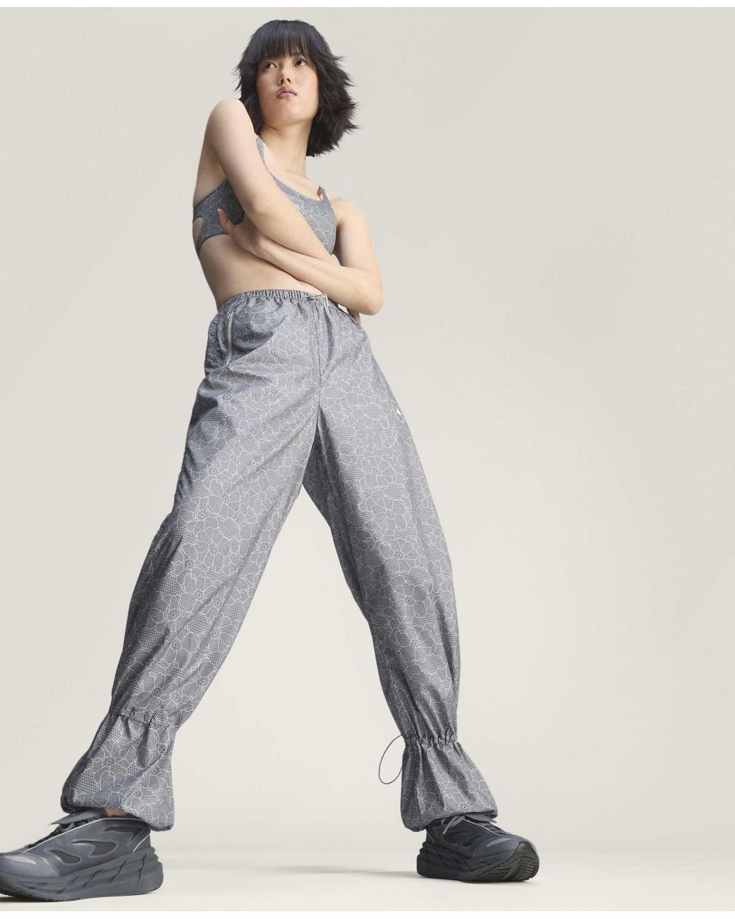 Stella McCartney Gray Logo Woven Trackpants