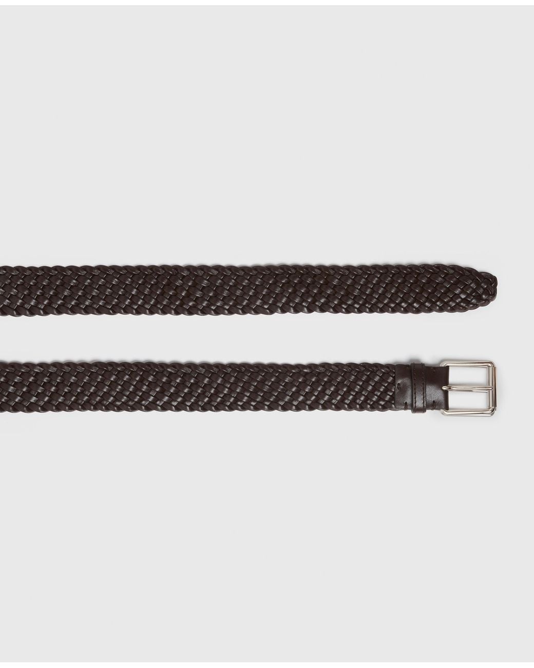 Stella McCartney White Woven Buckle Belt