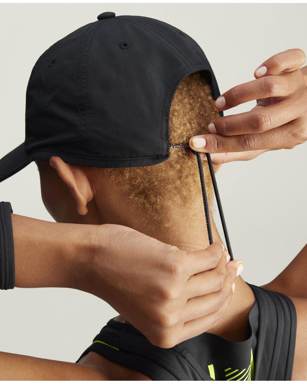 Stella McCartney Black Logo Baseball Cap