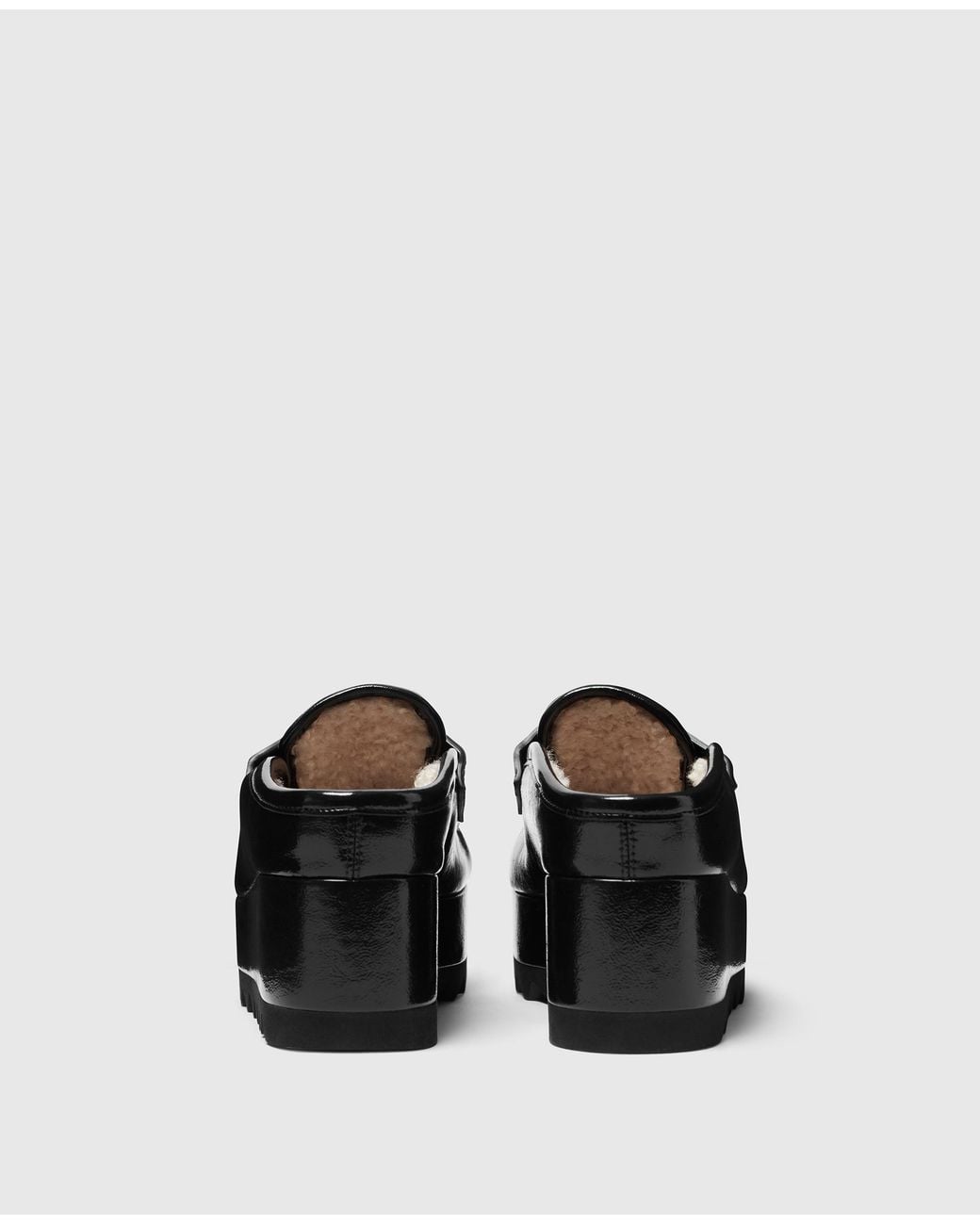 Stella McCartney Black Sneakelyse Plush-Lined Clog