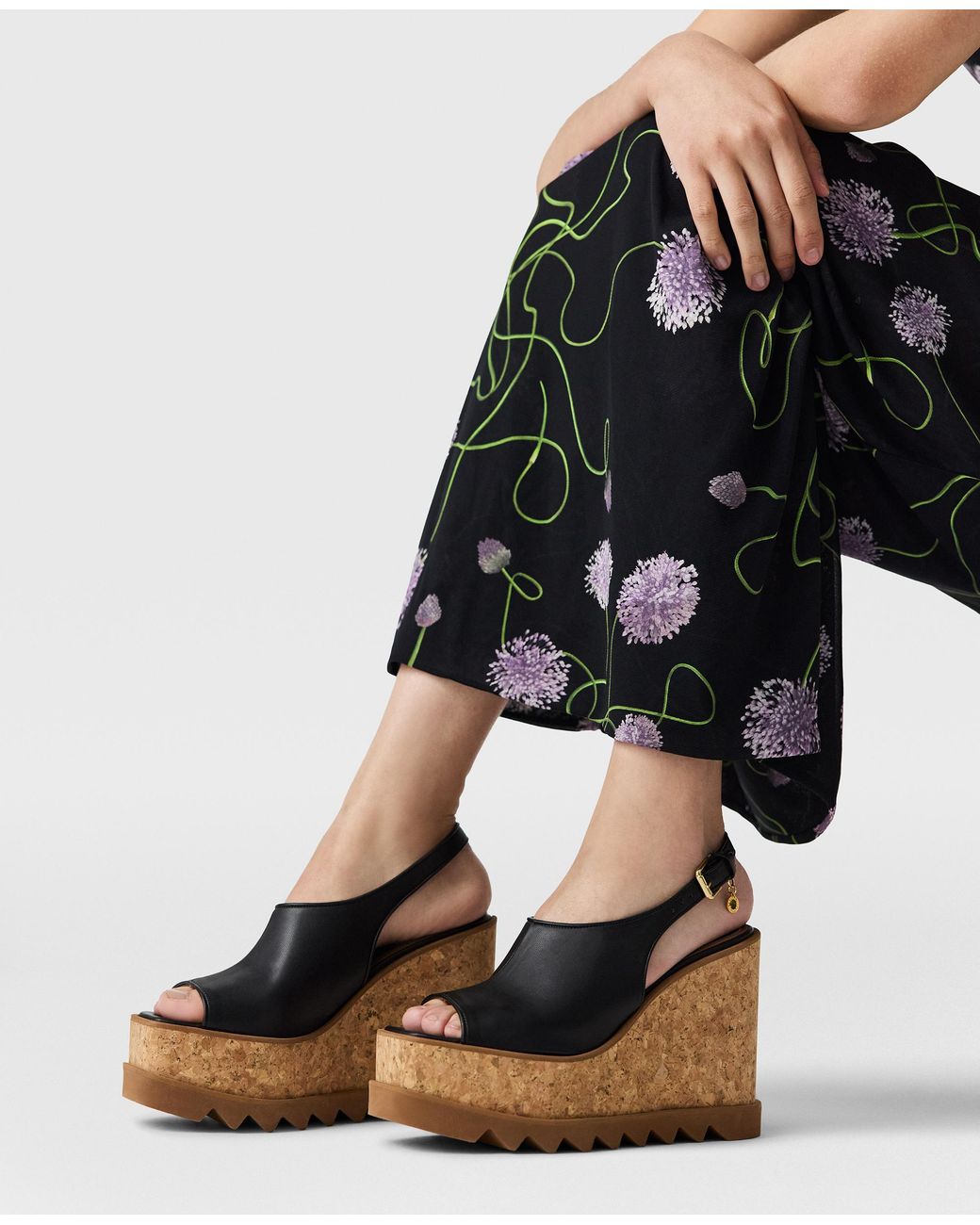 Stella McCartney Natural Sneak-Elyse Slingback Sandals
