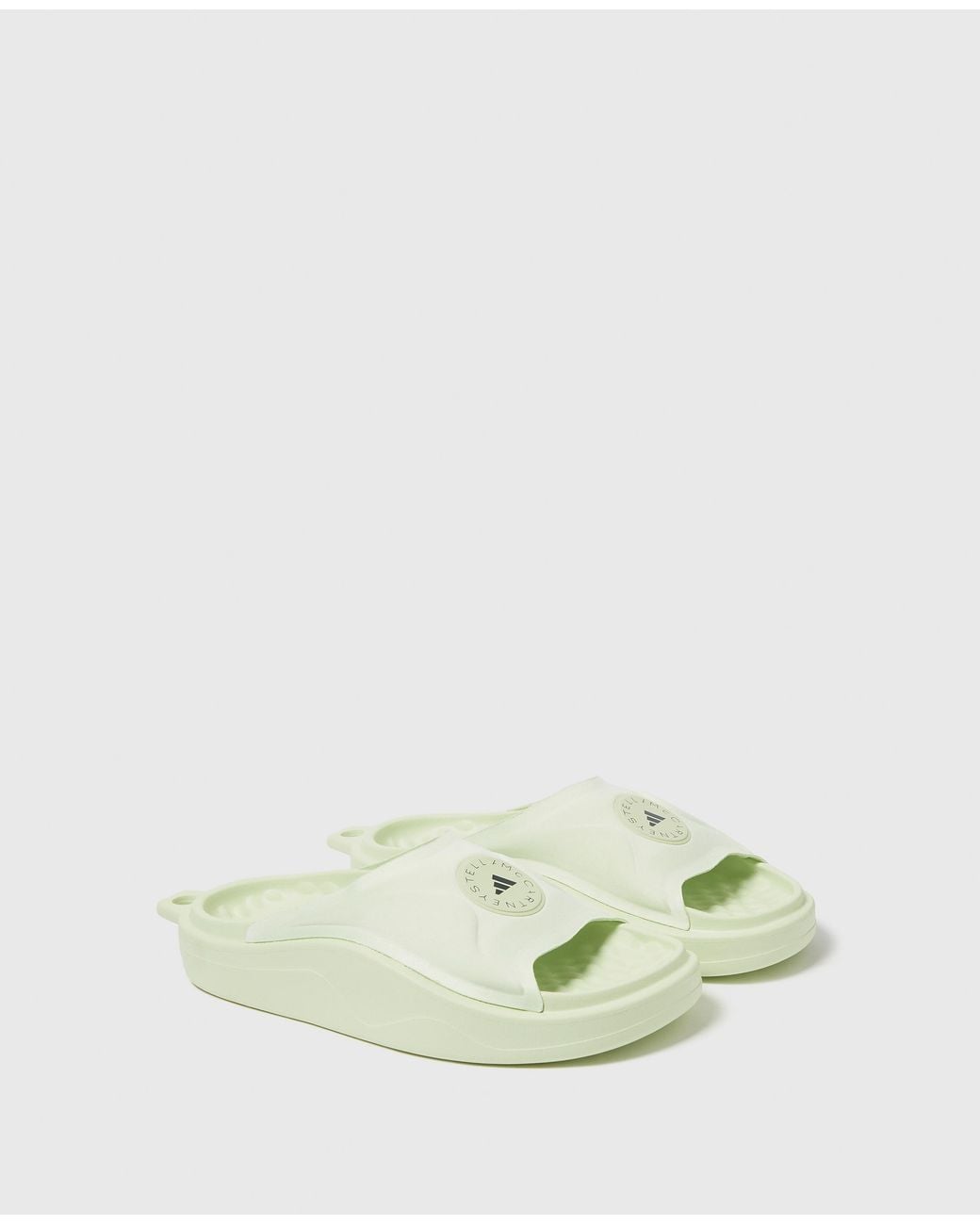 Stella McCartney Green Logo Slides