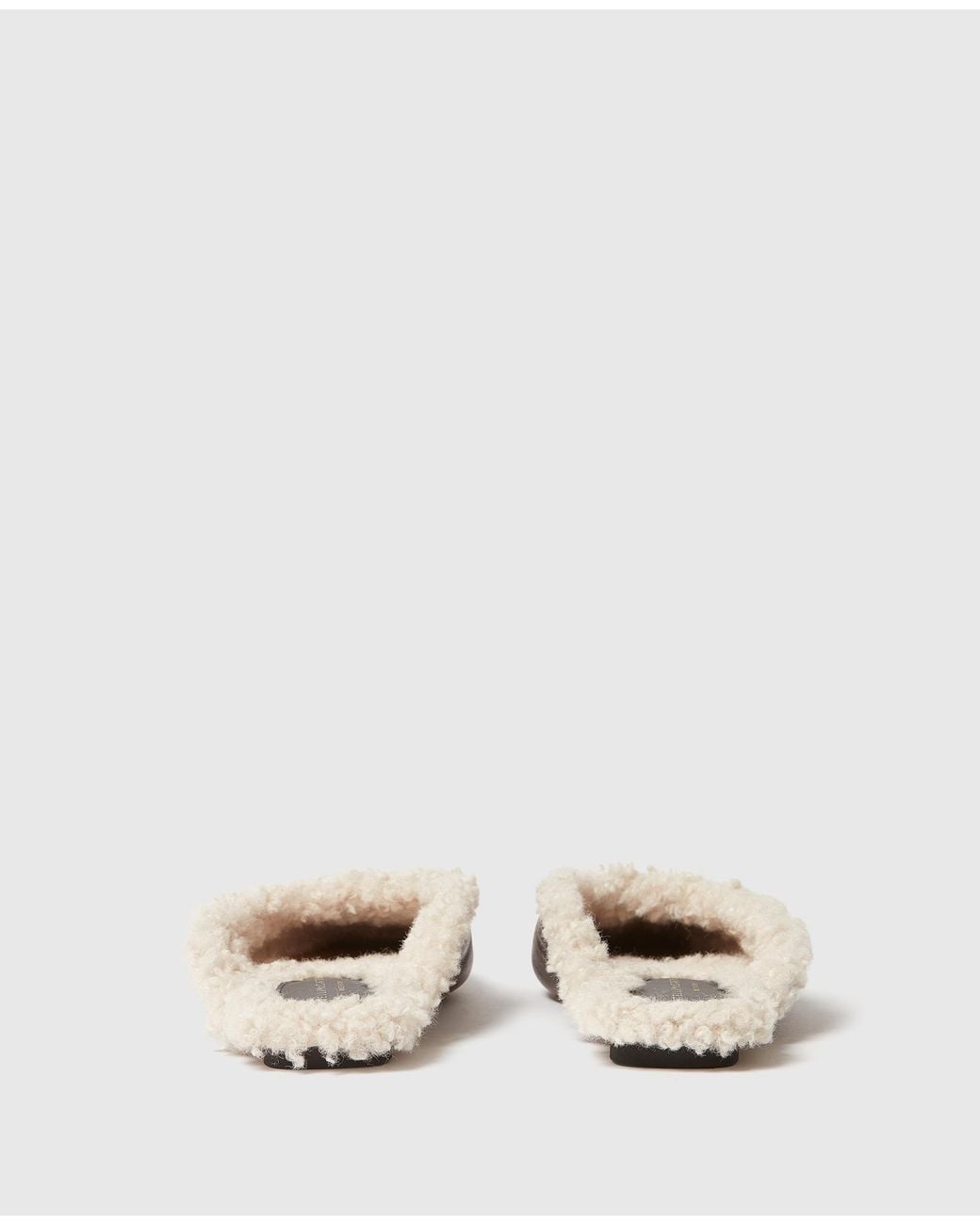 Stella McCartney Brown Vegan Plush-lined Slippers