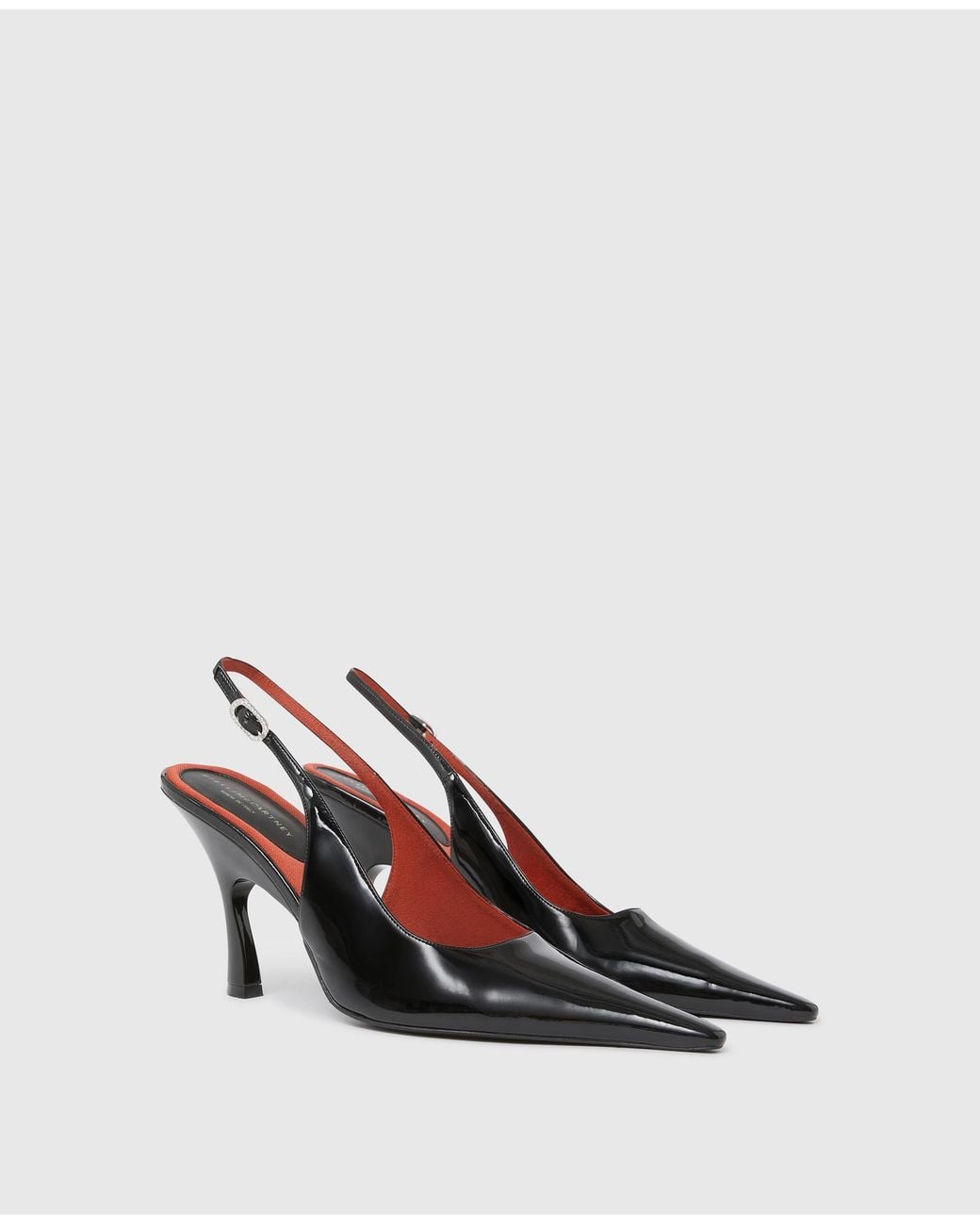Stella McCartney White Elsa Pointed Toe Slingbacks