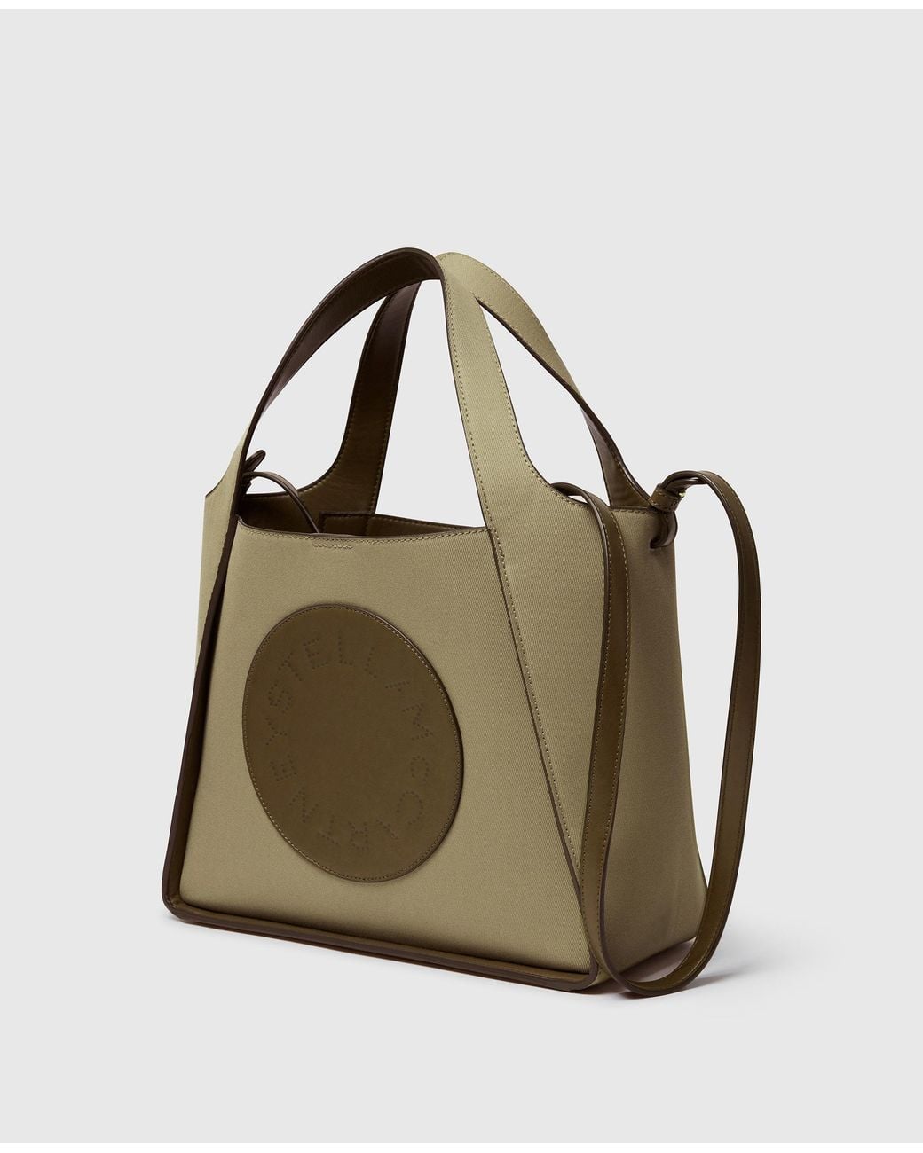 Stella McCartney Metallic Logo Crossbody Tote Bag