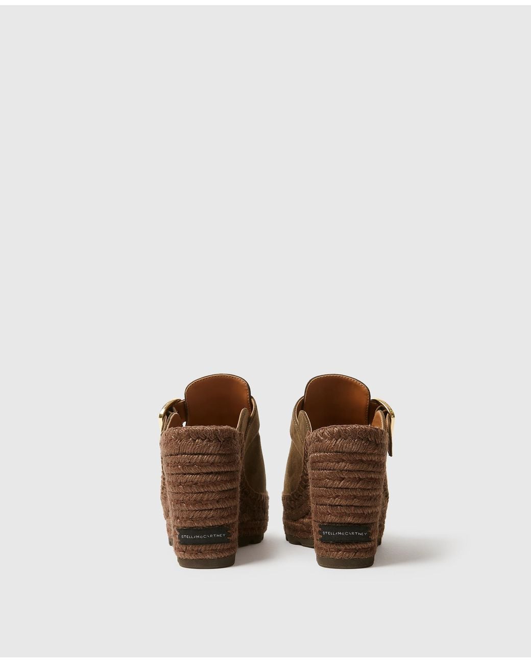 Stella McCartney Brown Gaia Suede Clogs