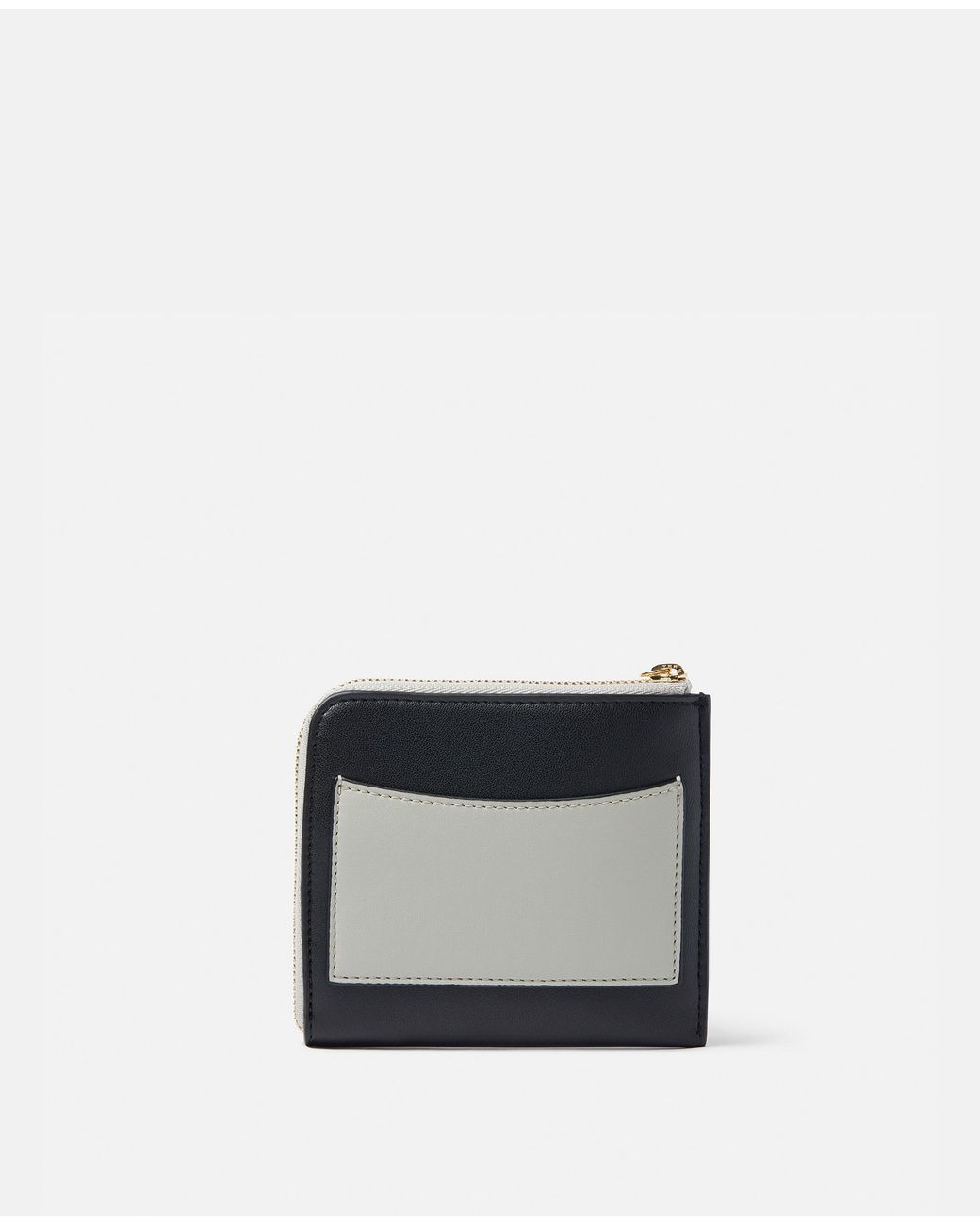 Stella McCartney Black Two-tone Cardholder With Logo