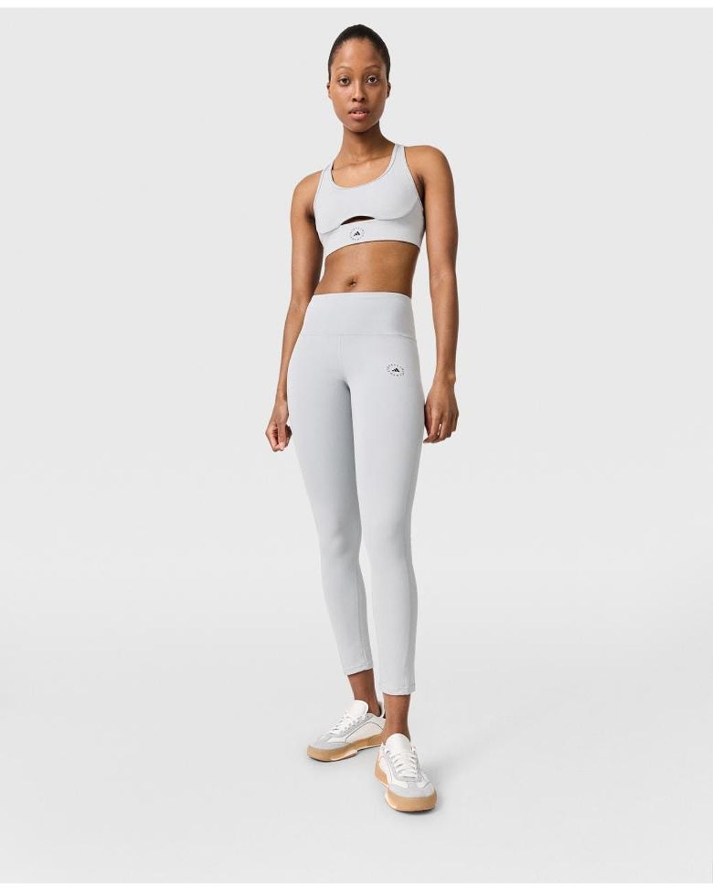 Stella McCartney Gray Truestrength Yoga 7/8 Leggings