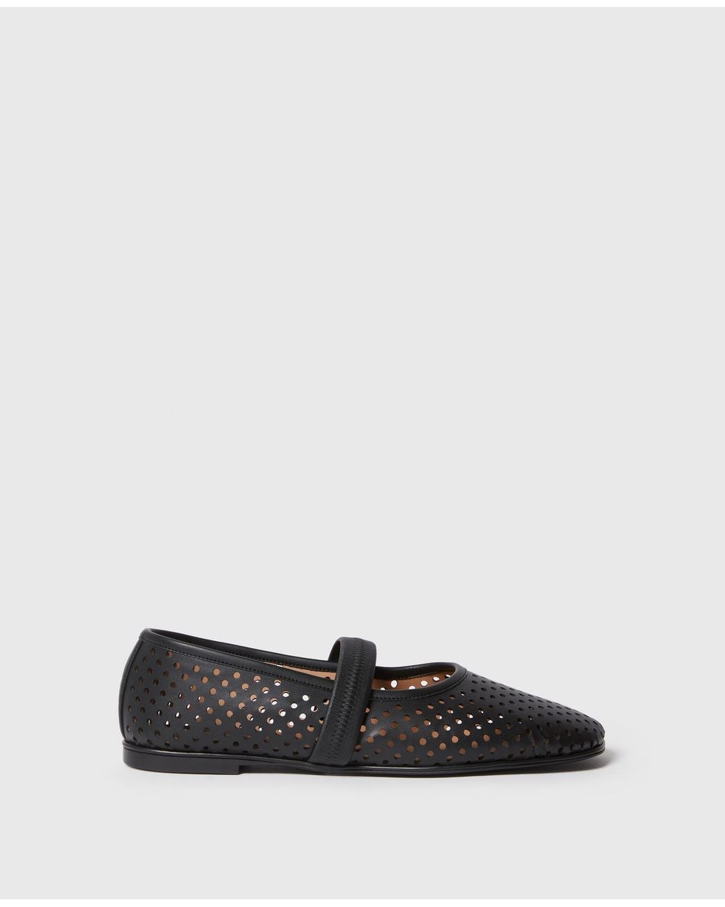 Stella McCartney White Ryder Perforated Ballet Flats