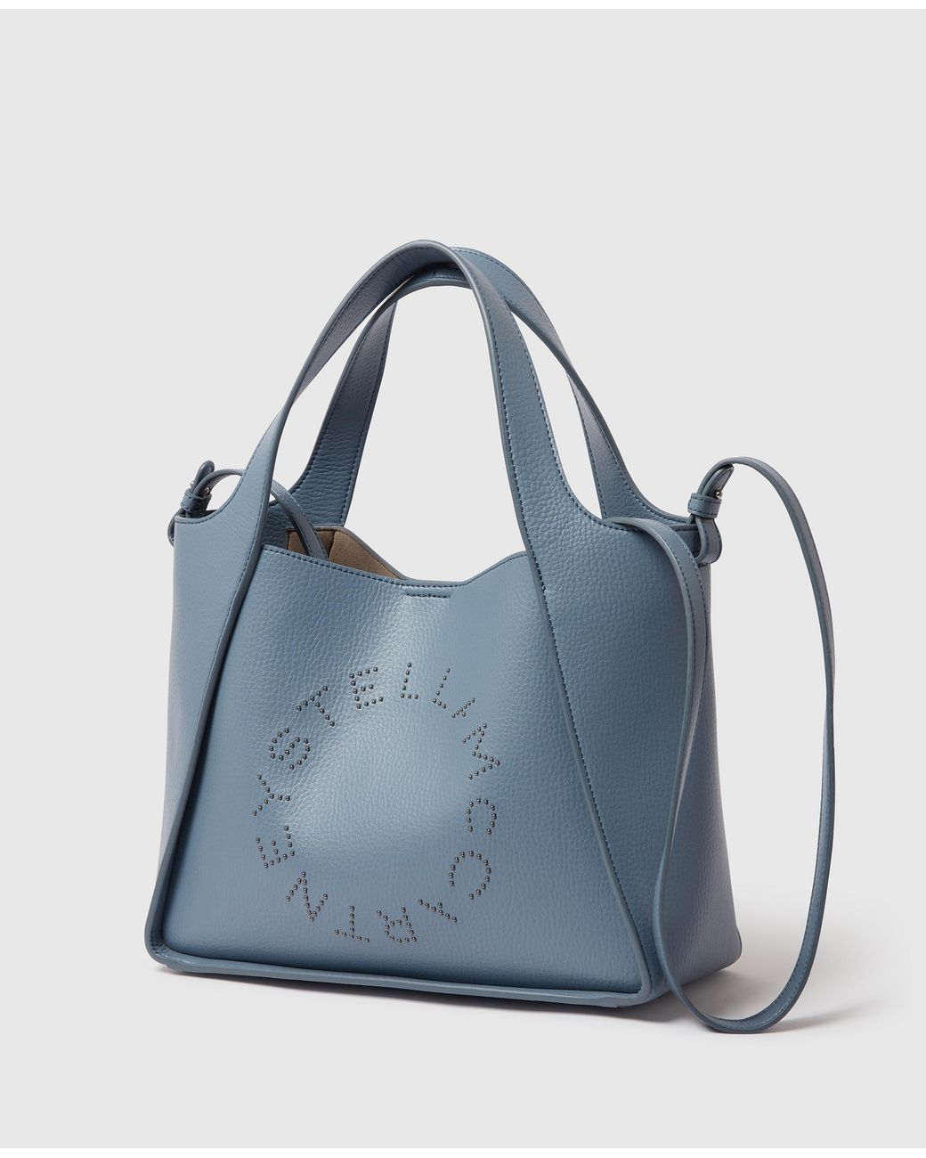 Stella McCartney Blue Logo Crossbody Tote Bag
