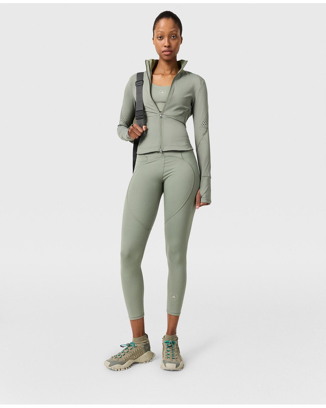 Stella McCartney Green Truepurpose Long-sleeve Training Midlayer