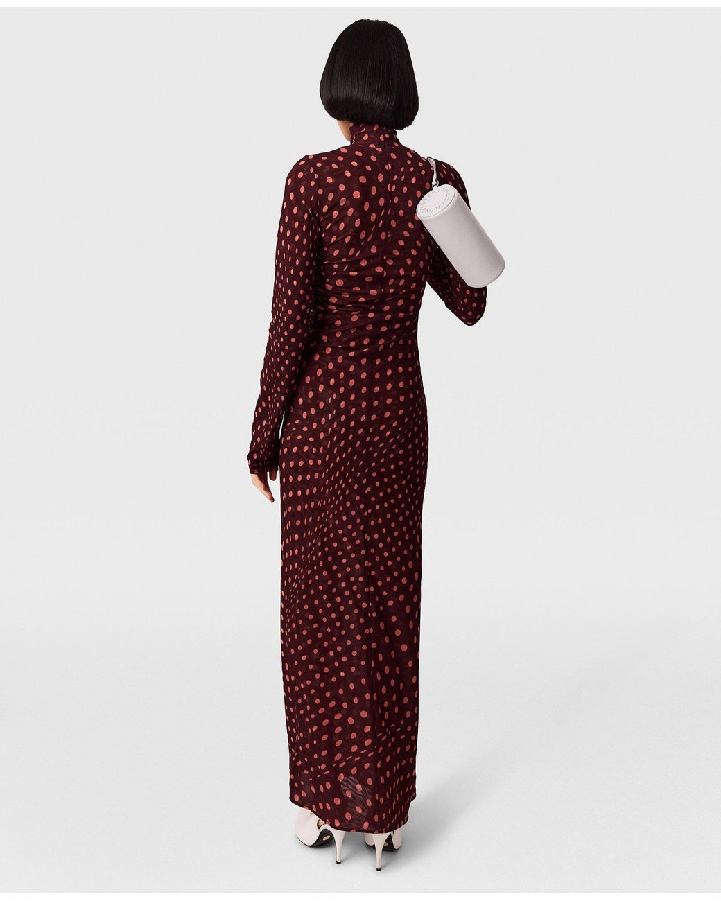 Stella McCartney Multicolor Polka Dot Mesh Long Dress