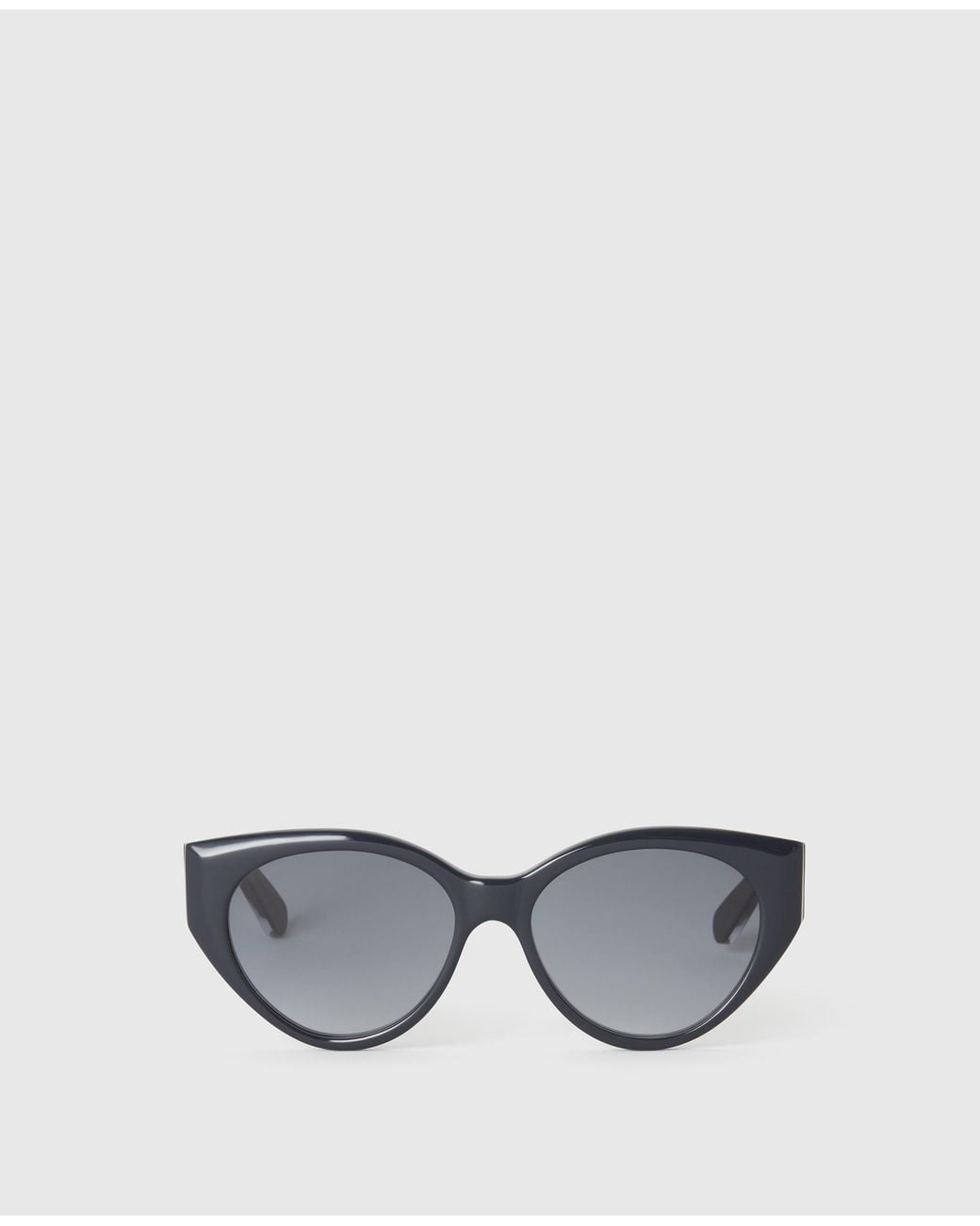 Stella McCartney Gray Round Cat-Eye Sunglasses, One Size